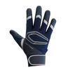 CUTTERS Batting Gloves B444 Power Control Navy X Silver 4.0, Ambidextrous, Baseball/Softball, XL,
