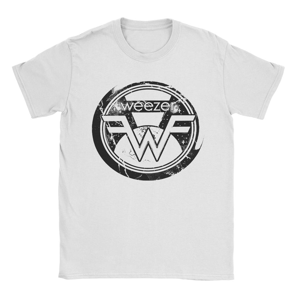 Streetwear Weezers Blue Album Anniversary Cover T Shirt Men Cotton Short Sleeve Round Neck Summer Top Tee