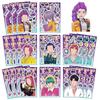 8/16/24Sheets Kpop Demon Hunters Puzzle Stickers Funny Anime Cartoon Toys Make a Face Jigsaw Assemble Decals Kids DIY Game Gifts