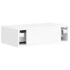 Wall Mounted Side Table High Gloss White 59 x 34.5 x 17 cm