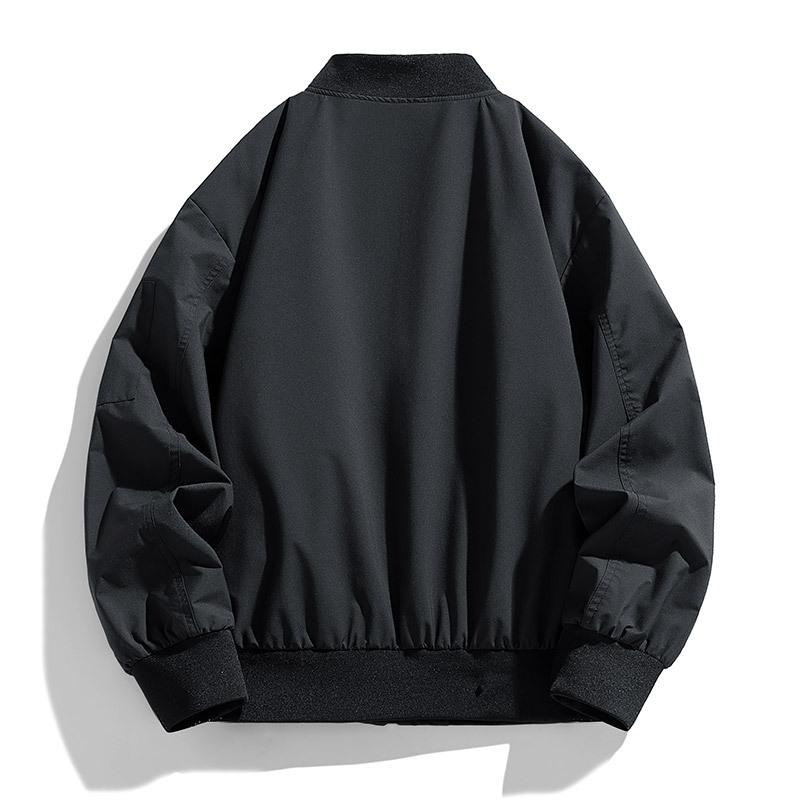 Fattened Plus Size Spring and Autumn New Flight Jacket Trendy Versatile Casual Loose Tooling Baseball Collar Jacket Men