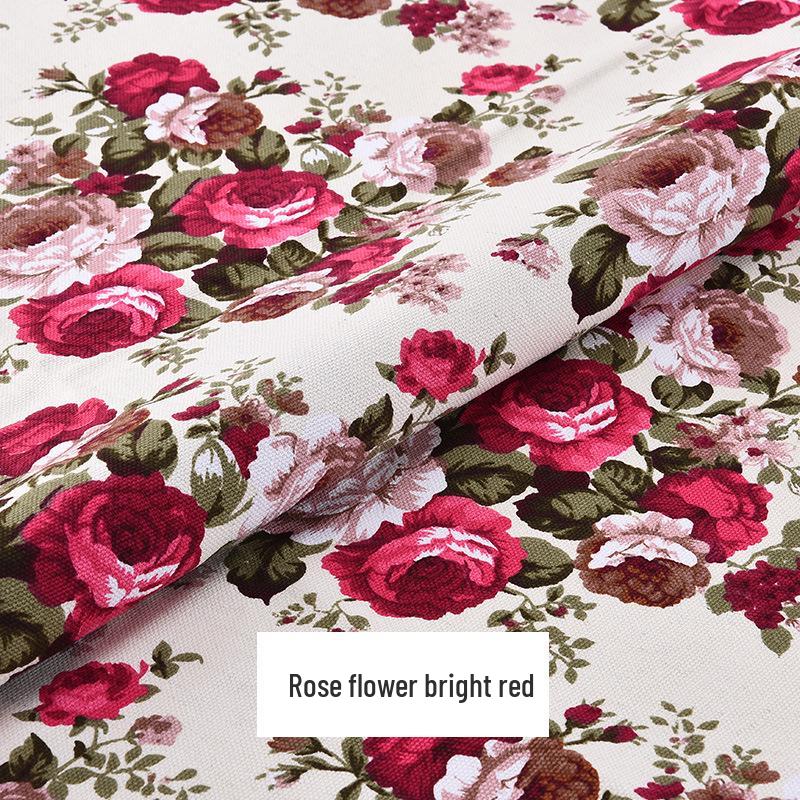 Холщовая хлопковая ткань с цветочным рисунком для дивана, скатерти, полосатых штор, подушек и остатков на распродаже