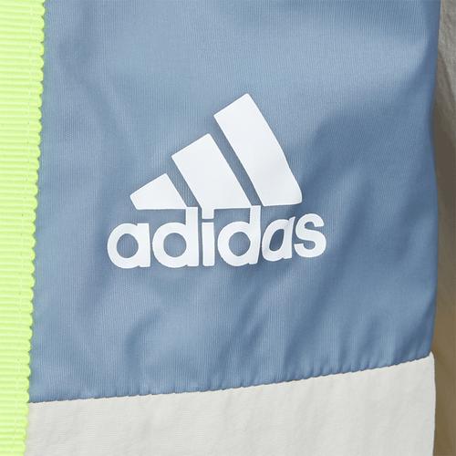 adidas Женская ретро-спортивная куртка в стиле колор-блок с полосками и воротником-стойкой, бежевая
