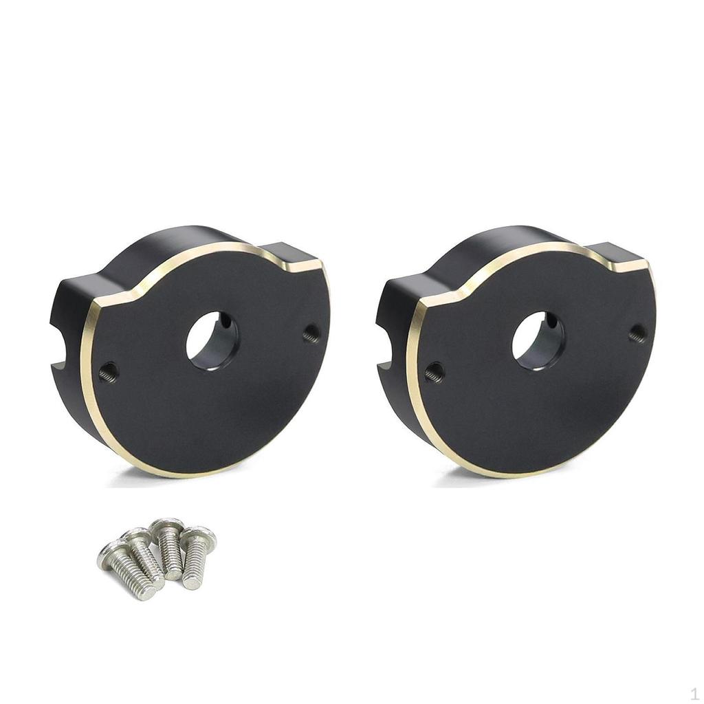 2 Pieces RC Brass Counterweight Axle Modification Metal Upgrade for 1/10