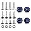 Car Decoration License Plate Bolts Chrome Screws Nuts for Subaru WRX BRZ STI Legacy Forester Outback Impreza Badge Accessories X777