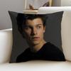 Charming SShawn MendesS Cushion Cover Breathable and skinfriendly linen pillowcase square removable and washable cushion