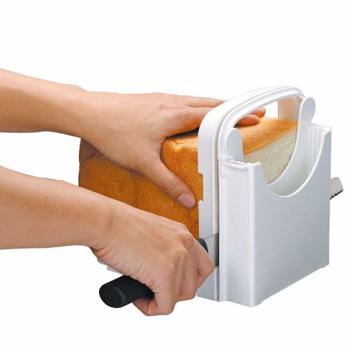 Skater Miffy Bread Cutting Guide, Knife Guide, Bread Cutter, Plastic, Foldable, Cuts 5, 6, 8, and 12 Slices, Made in Japan