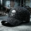 Новая модная персонализированная бейсболка с принтом черепа D мужская и женская кепка шляпа защита от солнца