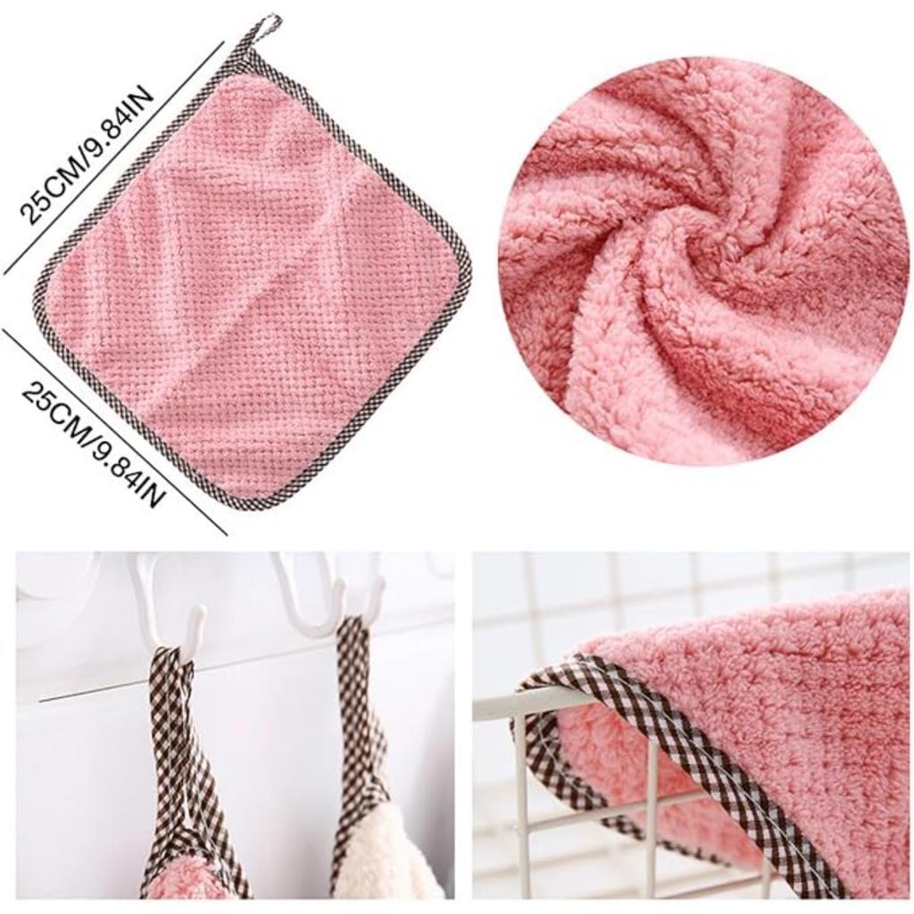 10pcs Quick Dry Rags, Kitchen Dish Cloths Dish Towels Cleaning Cloth Kitchen Cloth, Multipurpose Reusable Washcloths Cleaning Fast Drying Dish Rags