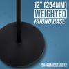 Shure by Gator SH-RBMICSTAND12 Microphone Stand, Straight Type, Vibration-Dampening 12" Round Base