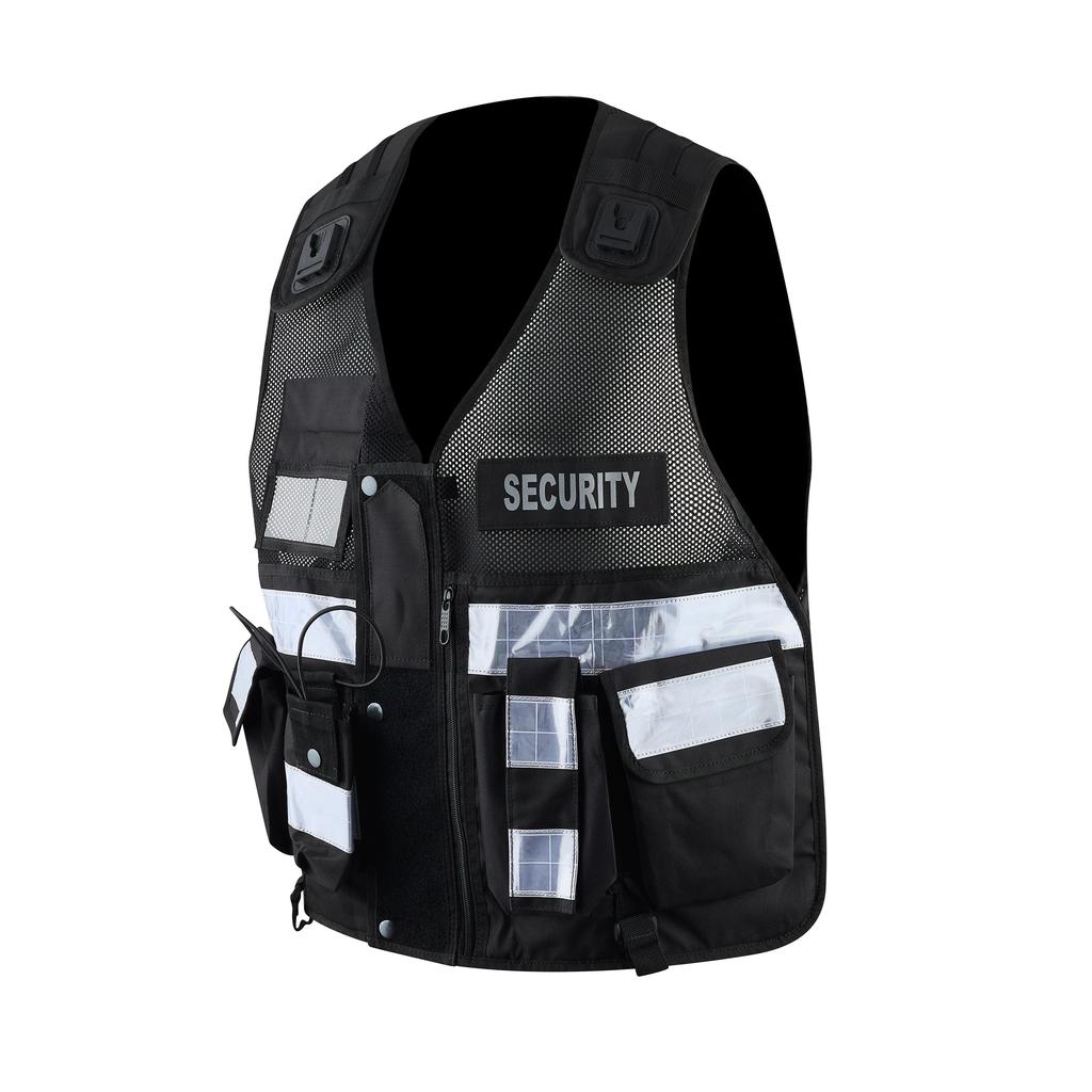Проф. Тактический жилет безопасности высокой видимости со светоотражающими полосами, для кинолога, охранника, для реагирования на чрезвычайные ситуации, один размер