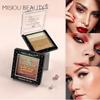 Misiou Beauty Five -colored Stripes Do Not Faint Eye Shadow Five -color Pearl Light High Glitter Colorful Eye Shadow Plate