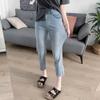 Джинсы прямого покроя Tencel Ice Silk с высокой талией, женские, больших размеров, летние, тонкие, с маленькой рамкой, для похудения, с девятью трубками, сигаретные брюки