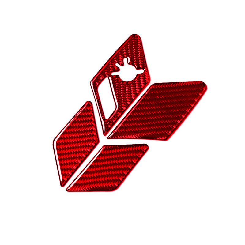 Автомобильные аксессуары для Volkswagen VW Golf 7 GTI MK7 2014-стайлинг автомобиля, внутренние красные наклейки из углеродного волокна