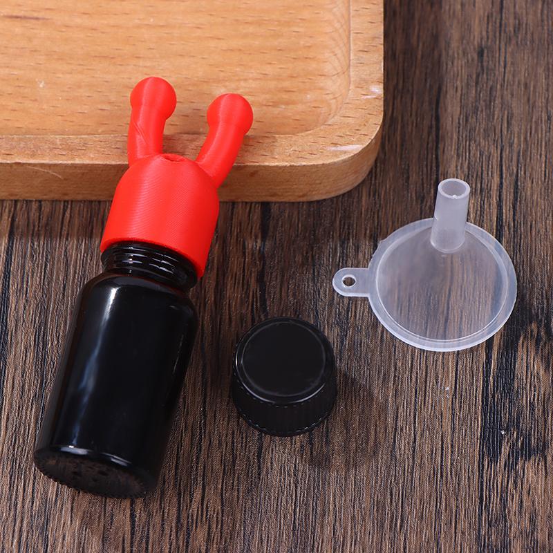 Leakproof Aromatic Essential Oil Inhaler with Red Cap – Miniature Dispenser for Aromatherapy and Perfume Application