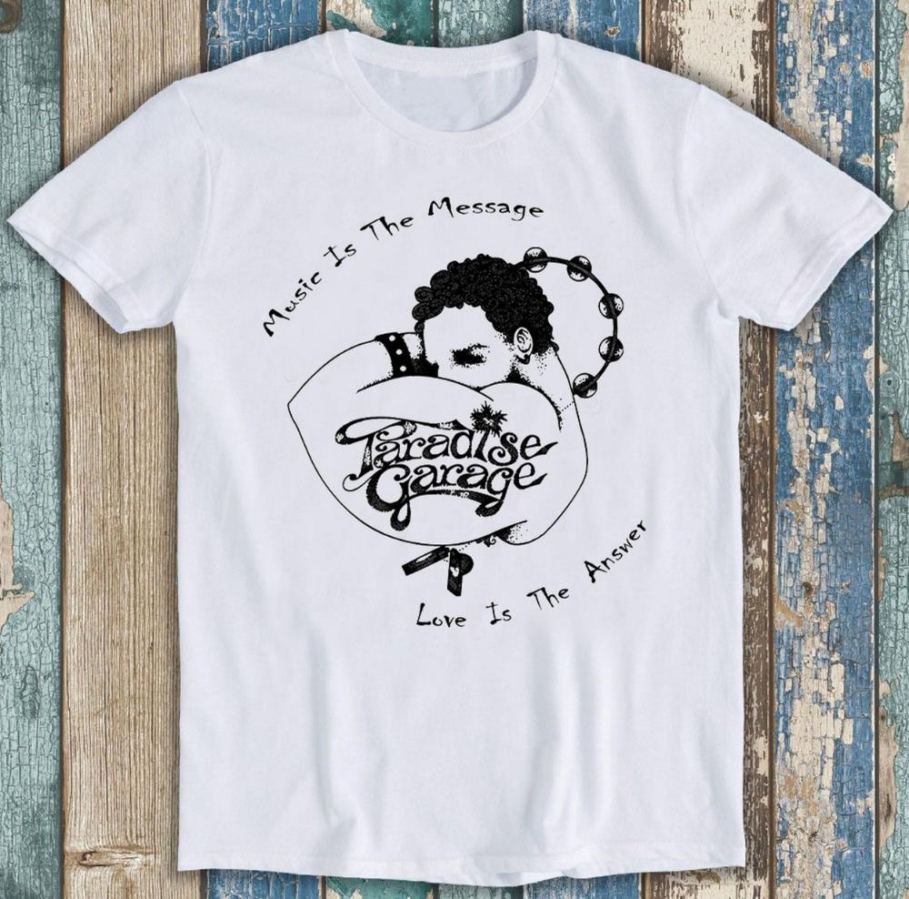 Paradise Garage Disco House Larry Levan Salsoul Chicago Music Tee Pure Cotton AllSeason Couple Streetwear TShirt