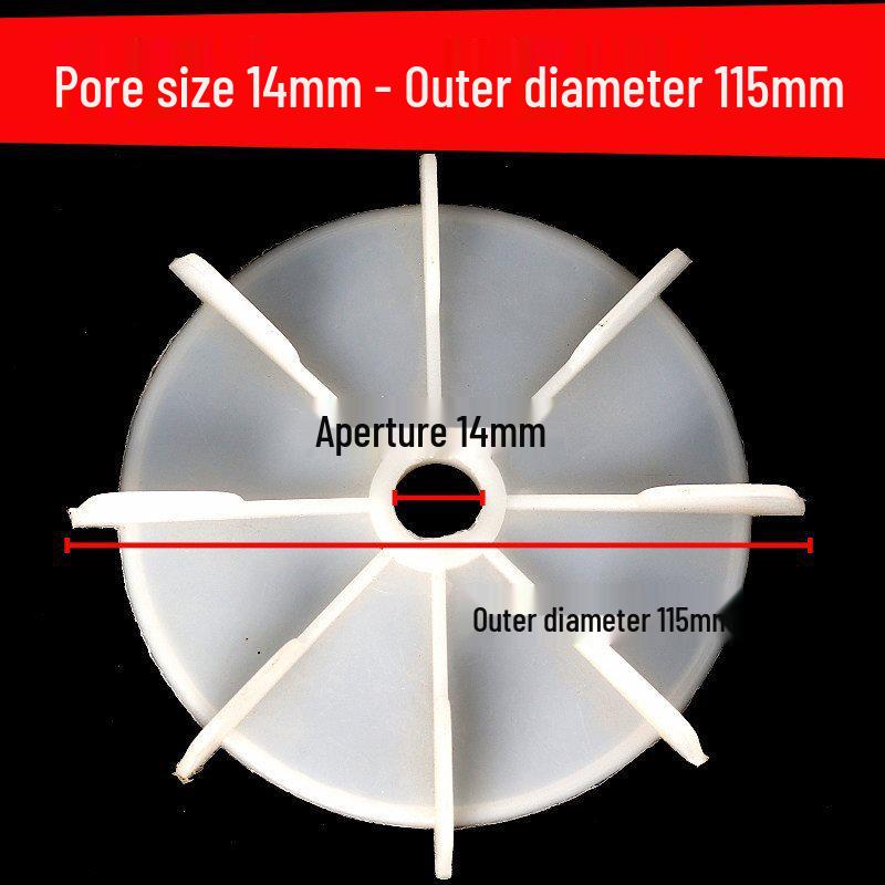 Single-Phase Motor Plastic Fan Blade for Type D Hole, Self-Priming Pump, and 220 Motor Accessories