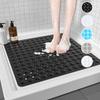 1PC Square PVC Bubble Leak Hole with Suction Cup Shower Non-slip Mat Bath Non-slip Bath Mat Bath Mat Floor Mat