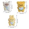 Cute Cats/Rabbit/Bear Keychain Plush Keychain Accessories for Backpacks,Bags,Purse,Phone,Car Keyring New Year Gifts
