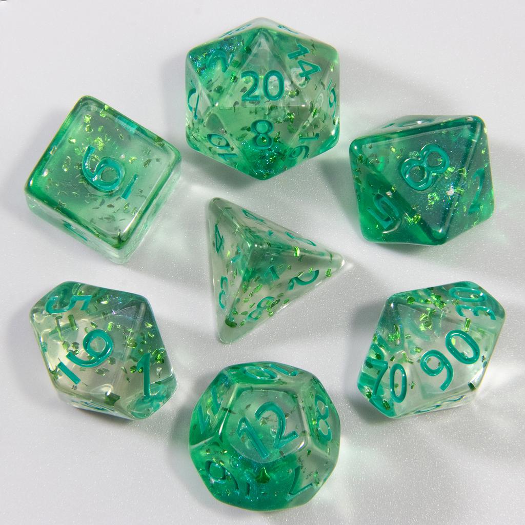 Набор игральных костей DND из 7 многогранных цифровых игральных костей D4 D6 D8 D10 D% D12 D20 для настольных игр DND RPG