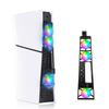 New for WelleGoods Smart Cooling Fan for PS5 Compatible with PS5 Low Automatic Temperature Heat RGB USB Compatible with All External PS5 Compatible