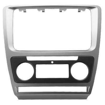 2Din Радио Стерео Рамка Панель Приборной Панели CD Отделка Декорация Замена для Octavia 2008?2013