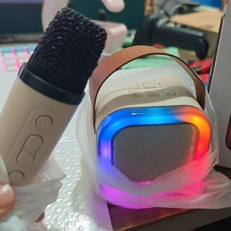 Портативный Bluetooth-микрофон K12 и универсальный KTV-динамик: Высококачественная мини-колонка для дома, улицы и семейного использования