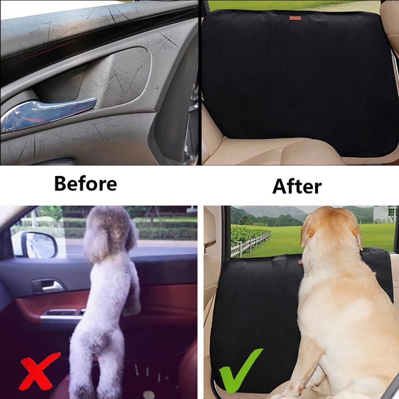 2pcs Pet Car Door Guard Protectors Oxford Cloth Waterproof Car Door Cover Pet Anti Scratch Door Covers Auto Accessories