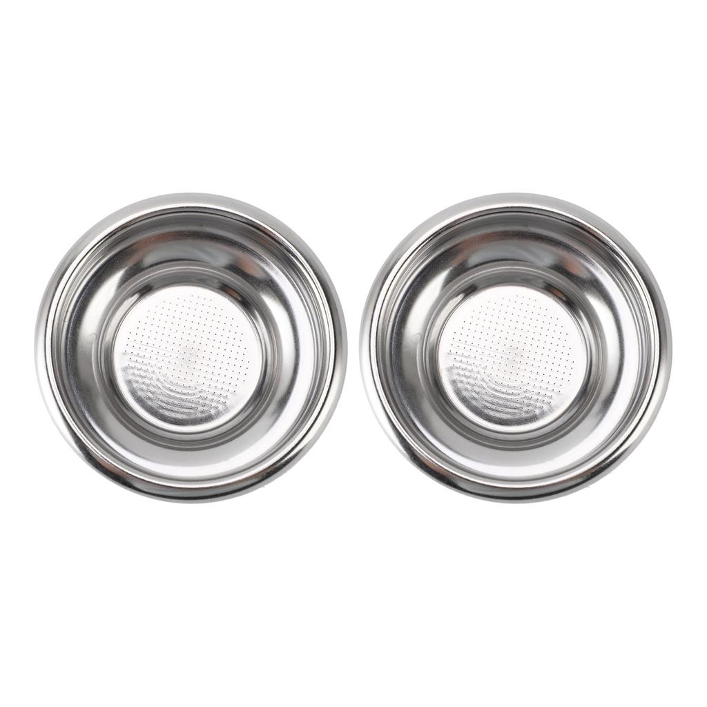 2 шт. Корзина фильтра для портафильтра из нержавеющей стали 1 чашка Корзина для портафильтра для кофе для портафильтра 58 мм