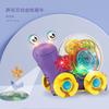 Electric Universal Light Music Projection Snail, Transparent Gear Cartoon Animal Crawling Music Children'S Toys