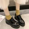 Модные туфли на плоской подошве в японском школьном британском стиле Jk Student Shoes для девочек, женщин, Kawaii Lolita, мягкие туфли для девочек с круглым носком на платформе Mary Jane