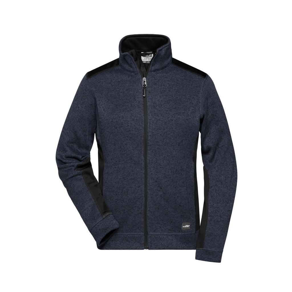 James and Nicholson Womens/Ladies Strong Knitted Fleece Jacket
