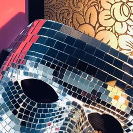 Защитный экран для лица Привлекательная ПВХ Крутая Блестящая Маскарадная Маска для Лица для Фестиваля