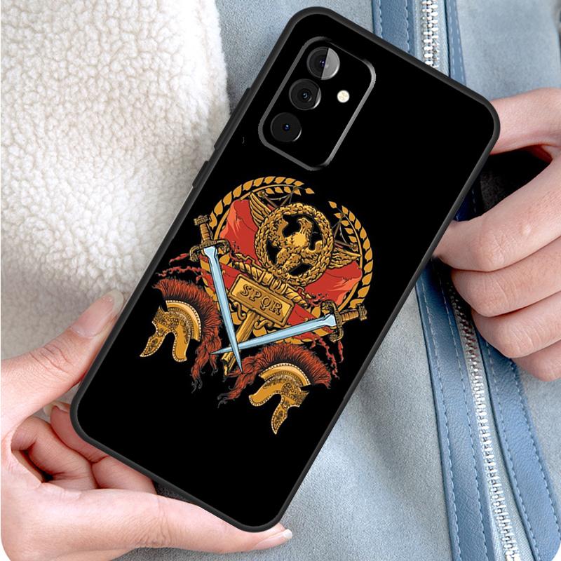 Roman Empire Legionary Shield Emblem Phone Case For Samsung Galaxy A15 A25 A35 A55 A54 A34 A14 A13 A33 A53 A12 A32 A52 A71 A51