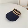 Hua Shaojiang Shuying Empty Top Hat Women's Summer Hat Traveling Seaside Sunscreen Shade Straw Hat Ropless Sun Hat