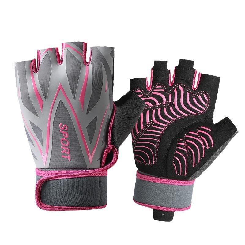Fitness Equipment Men and Women Gloves In Summer Half Finger Outdoor Driving Cycling Yoga Anti Slip Wear Resistant Breathable Weightlifting