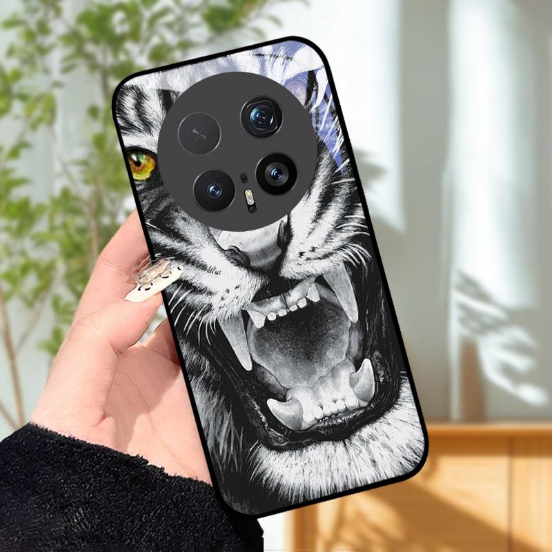 Закаленное Стекло Чехол Для Телефона Для Honor Magic 8 8Pro Роскошная Модная Задняя Крышка Для Magic8 Pro Чехлы BKQ-AN00 Ударопрочный Мультяшный Capa