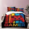 3D Gamepad Bedding Set Print Boy Girl Duvet Cover Pillow Case 2/3 Piece Home Bedroom Pack Holiday Gifts