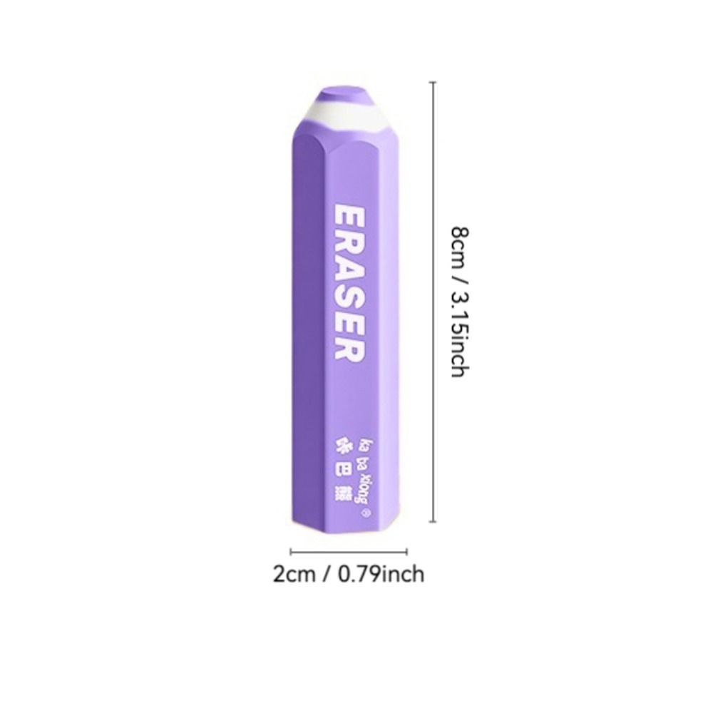 5pcs/set Multicolour Pencil Rubber Double Head Pen Type Eraser Pencil Erasers Students Stationery