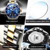 OLEVS Luxury Sport Man Watch Military Waterproof Luminous Date Week Men Watch Stainless Steel Quartz Men's Watches Male Clock