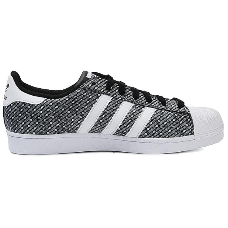 adidas Оригинальные кроссовки Superstar Fashion с низким верхом для скейтбординга, унисекс, черные AC8564