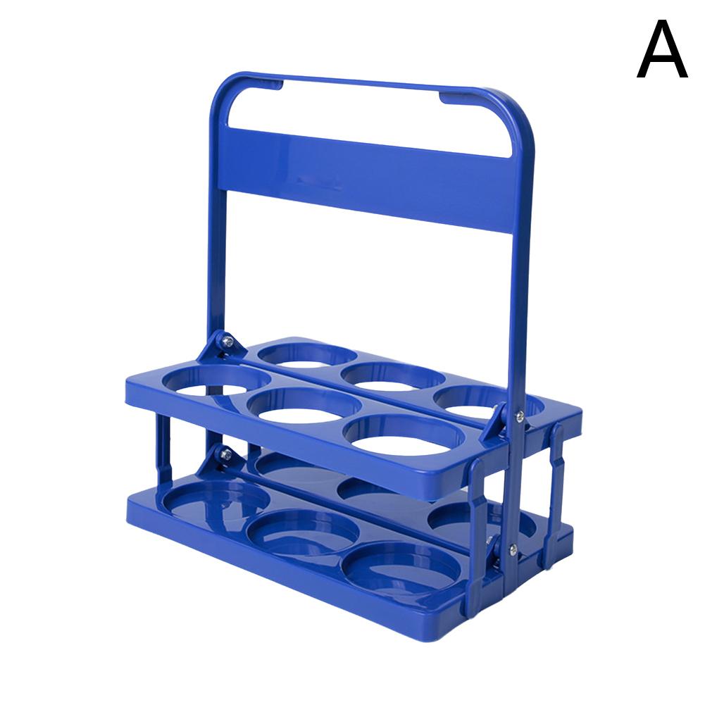 Portable Foldable Plastic Beer Rack Durable Cup Organizer Wine Rack Beer Bottle Holder Beverage Basket Reusable Cocktail Rack