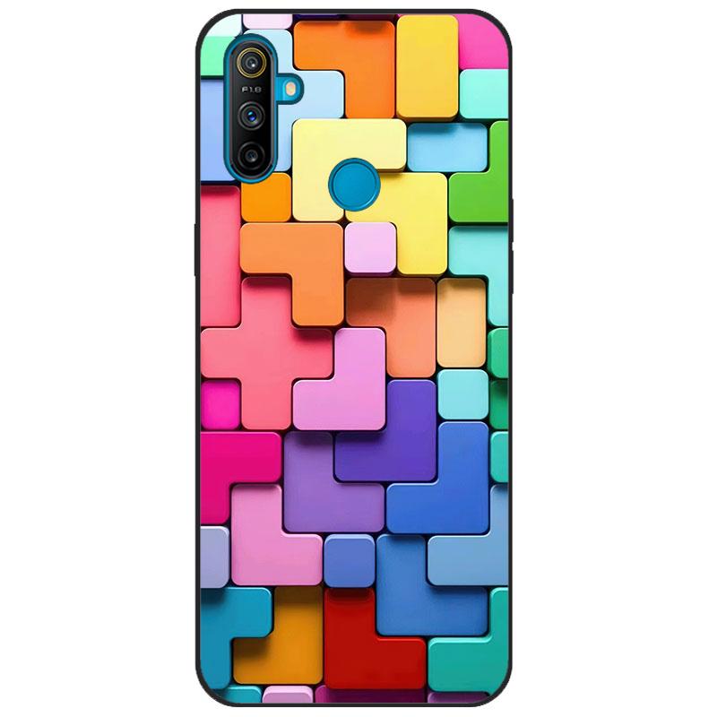 Чехол-бампер для Realme C3, мягкий силикон TPU, задняя крышка с рисунком, для OPPO Realme C3 RMX2020 C 3 RealmeC3, мультяшный чехол для телефона Funda