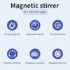 SH-2 Нагревательная магнитная мешалка Мешалка с горячей плитой Регулируемая магнитная мешалка Вилка ЕС 2000 мл Жидкий перемешиватель для лаборатории