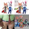 Crystal Ultra Soft Crazy Animal City Plush Toy Bunny Judy Fox Stuffed Animal Doll Pillow