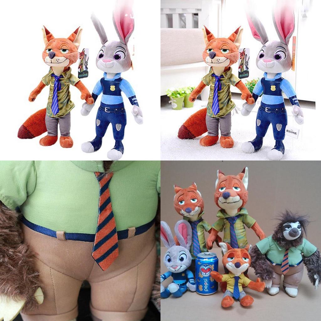 Crystal Ultra Soft Crazy Animal City Plush Toy Bunny Judy Fox Stuffed Animal Doll Pillow