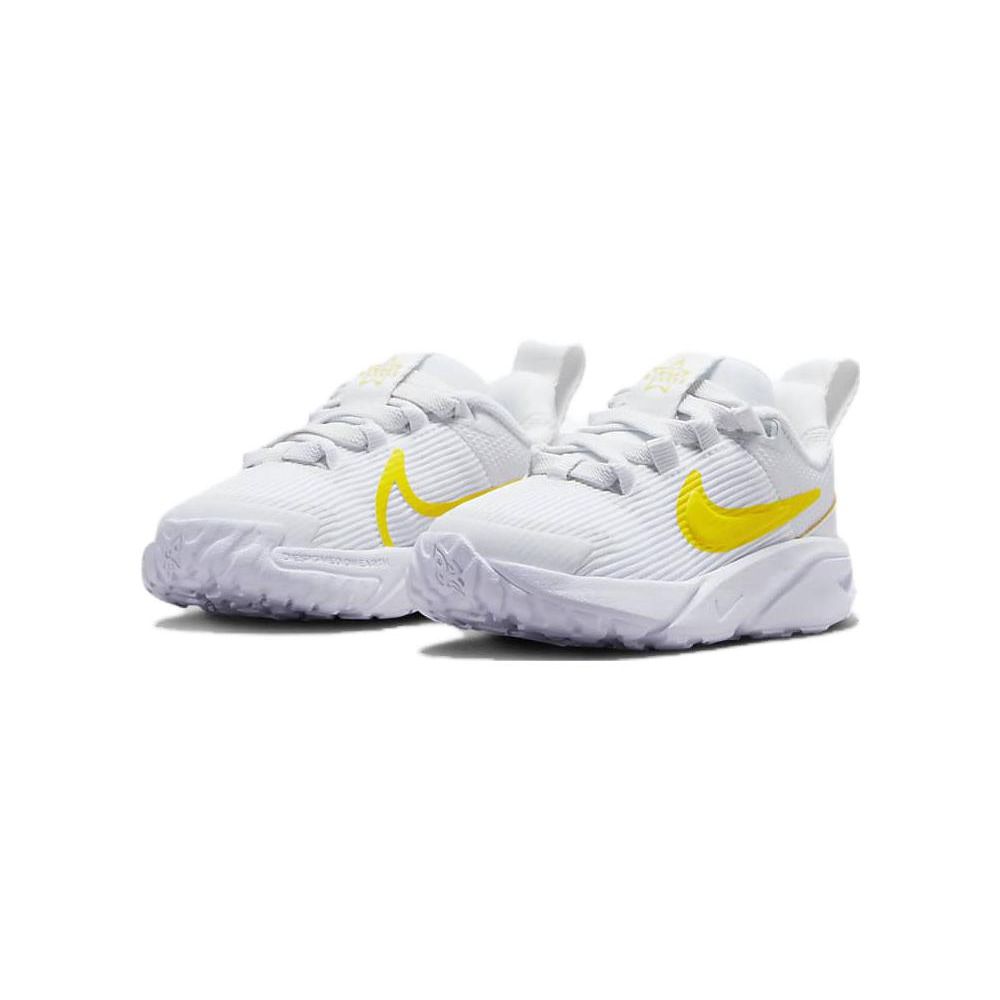 Nike Star Runner 4 TD Summit White Opti Yellow Детские кроссовки Ярко-Сульфур DX7616-101