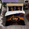 Hull City Football 3 Piece Bedding Set Soft Duvet Cover Set with Pillowcases Printed Bedroom Decor Set for Home