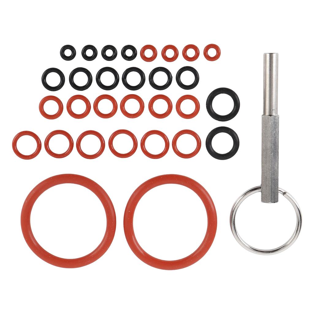 30 шт. Силиконовые уплотнительные кольца для кофемашины с ключом-инструментом для ремонта кофемашины, силиконовый набор для ремонта уплотнительных колец, набор для обслуживания
