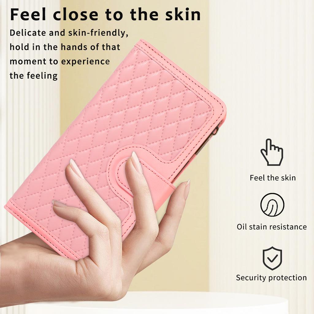 Wallet 9 Card Flip Zipper Leather Case for for Samsung S23 S22 S21 S20 Ultra Plus A13 A14 A54 A53 iPhone 15 14 Plus 13 12 11 Pro Max X XR XS Max 8P 7P